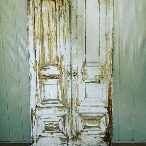 Oude paneeldeuren/paneeldeuren/loftdeuren, Doe-het-zelf en Verbouw, Deuren en Horren, Gebruikt, 215 cm of meer, Minder dan 80 cm