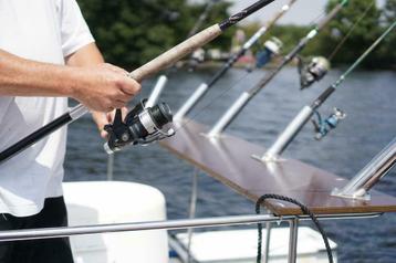 Trollen op snoek Westeinderplassen Meerval baars boot huren 