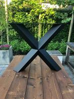 Stalen diamant x tafelpoten eettafel, Huis en Inrichting, Tafels | Eettafels, Ophalen of Verzenden, Nieuw, Zwart