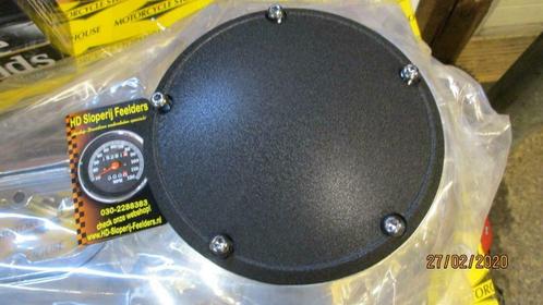 DERBY COVER, DOMED STEPPED BLACK WRINKLE; OEM STYLING, Motoren, Onderdelen | Harley-Davidson, Nieuw, Ophalen of Verzenden