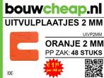 UITVULPLAATJES DIRECT VAN FABRIKANT BOUWCHEAP, Nieuw, 100 tot 250 mm, Ophalen, Schroeven