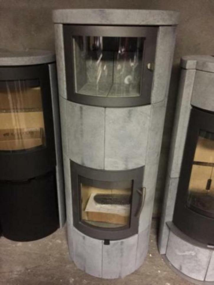 !! LOTUS M 2 EN M 9 speksteenkachel met bakoven !!, Huis en Inrichting, Kachels, Zo goed als nieuw, Vrijstaand, Hout