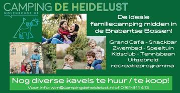 Nog enkele jaarplaatsen beschikbaar voor uw chalet! Brabant! beschikbaar voor biedingen