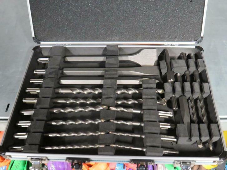 Makita SDS-Plus 17 delige Beitel- en borenset in koffer, Doe-het-zelf en Verbouw, Gereedschap | Handgereedschap, Nieuw, Ophalen of Verzenden