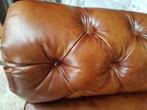 Showroommodel Chesterfield bank 2.40 cognac + GRATIS BEZORGD, Nieuw, Rechte bank, Leer