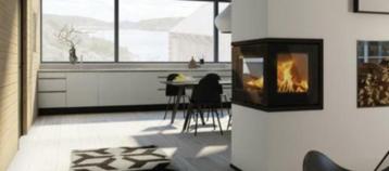 LOTUS UNICO 13 inbouwkachel 3 zijdigglas houthaard beschikbaar voor biedingen