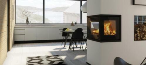 LOTUS UNICO 13 inbouwkachel 3 zijdigglas houthaard, Huis en Inrichting, Kachels, Nieuw, Inbouw, Hout