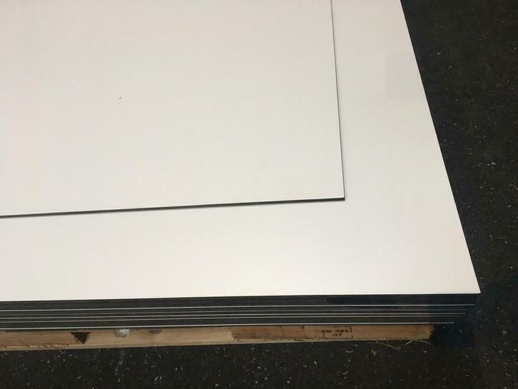 Compact/Volkern wit ivoor zwart antraciet 6/8mm 1e+2ekeus!, Doe-het-zelf en Verbouw, Platen en Panelen, Nieuw, HPL, Minder dan 20 mm