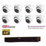 8MP Dahua Full-color Active Deterrence WizSense IP PoE set, Ophalen of Verzenden, Nieuw, Buitencamera