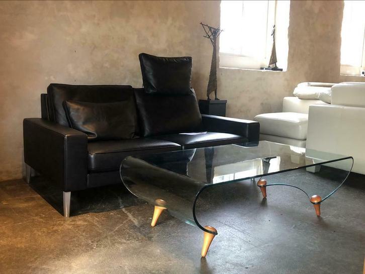 Fiam Italia salontafel Tango zeldzaam!, Huis en Inrichting, Tafels | Salontafels, Rechthoekig, Glas, Ophalen