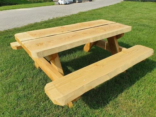 Picknicktafel 2 meter (Douglas), Tuin en Terras, Tuinsets en Loungesets, Nieuw, Hout, Ophalen of Verzenden