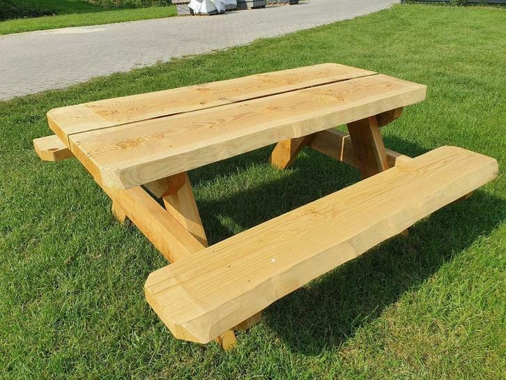 Picknicktafel 2 meter (Douglas), Tuin en Terras, Tuinsets en Loungesets, Nieuw, Hout, Ophalen of Verzenden