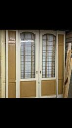 Ensuite | schuifdeuren | suite | antieke | glas in lood, Doe-het-zelf en Verbouw, Deuren en Horren, Ophalen, Gebruikt, 80 tot 100 cm