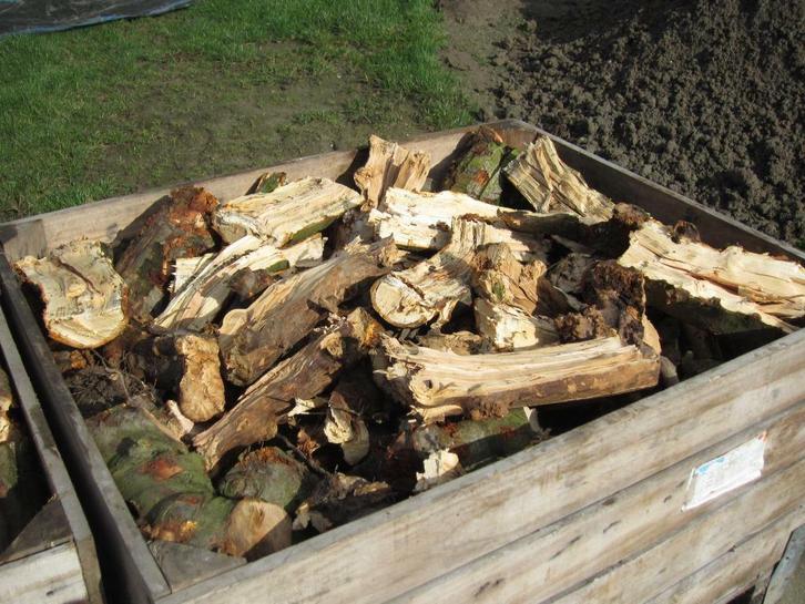 Openhaardhout te koop: APPEL&PERENHOUT (gekloofd), Tuin en Terras, Haardhout, Blokken, Overige houtsoorten, 6 m³ of meer