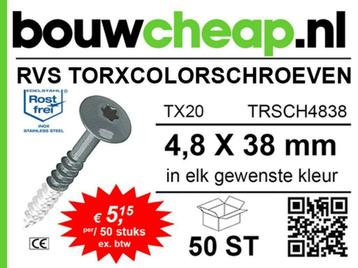 SCHROEVEN RVS TBV HPL PLAAT IN ALLE GEWENSTE KLEUREN beschikbaar voor biedingen