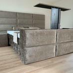 Boxspring Royal Croco Met TV-lift Incl. Matrassen en Topper!, Ophalen of Verzenden, Stof