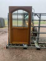 (63) Nieuwe hardhouten voordeur incl. kozijn en glas, Deurkozijn, Nieuw, Inclusief glas, 225 cm of meer