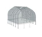 Tunnelkas Iris 2,5 x 8m (20m²) 4mm polycarbonaat, Nieuw, Kweekkas, Polycarbonaat, Staal