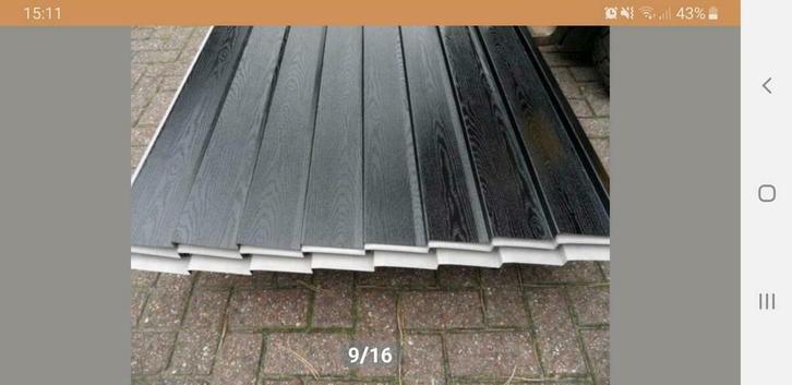 Perfo  damwand.  Dakpanplaten  .potdeksel platen, Doe-het-zelf en Verbouw, Dakpannen en Dakbedekking, Zo goed als nieuw, Dakplaat of Dakpanplaat