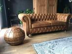 Nieuwe Chesterfield bank. 3 zits. 100% rundleer. Handgemaakt, Ophalen of Verzenden, Rechte bank, 200 tot 250 cm, Driepersoons