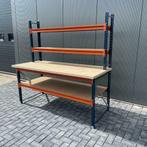 Robuuste nieuwe werkbank, werktafel met opzetstuk! stelling, Ophalen of Verzenden