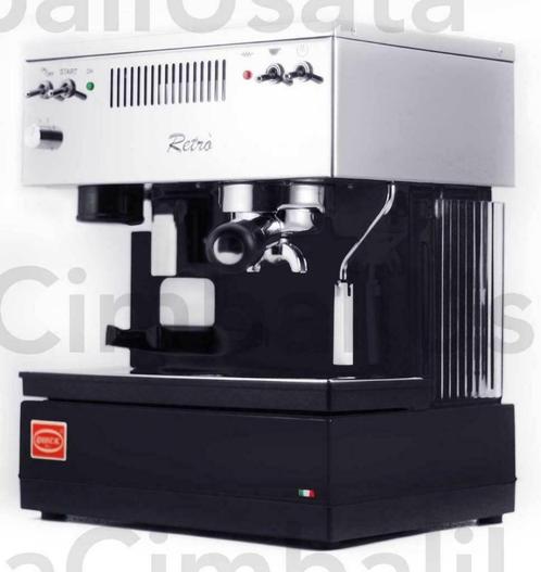 Quick Mill 835 Retro in Zwart met ingebouwde Maler *24M Gar*, Witgoed en Apparatuur, Koffiezetapparaten, Zo goed als nieuw, Gemalen koffie