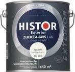 Histor Exterior Zijdeglans Lak 2,5 liter Ral 9010, Ophalen of Verzenden, Lak