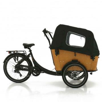 Vogue Elektrische bakfiets Superior 3 mat zwart/bruin 468 wh beschikbaar voor biedingen