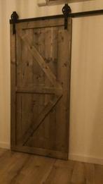 barndoor schuifdeur INCLUSIEF railsysteem al voor €.190,-, 215 cm of meer, Binnendeur, Info@steigerhoutdesign.nl, Nieuw