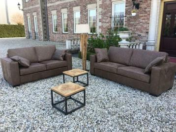 WOONWINKEL XXL-BANKSTEL MAMMOET HUFTERPROOF Leder Direct !! beschikbaar voor biedingen