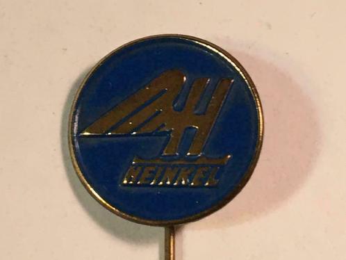 Metalen HEINKEL Vliegtuig/Bromfietsen/Scooter/Auto Speld, Verzamelen, Speldjes, Pins en Buttons, Zo goed als nieuw, Speldje of Pin