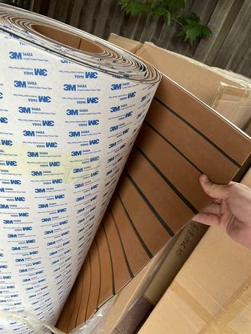 Marine teak foam 2400x1200x6mm | soft teak | zwemplateau   beschikbaar voor biedingen