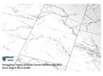 Hoogglans Tegel Laminaat Carrara Marmer Wit 61cm X61cm, Huis en Inrichting, Stoffering | Vloerbedekking, Nieuw, Grijs, 75 m² of meer