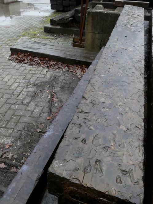 Spoorbielzen eerste keus., Tuin en Terras, Bielzen en Borders, Zo goed als nieuw, Beton, Minder dan 100 cm, Ophalen of Verzenden