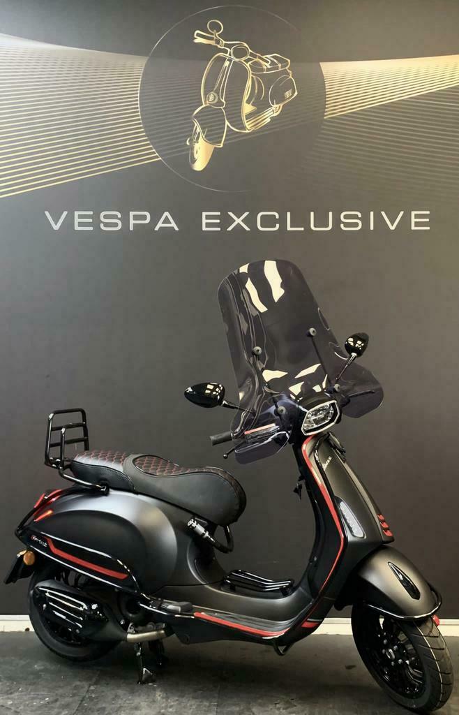 ≥ VESPA SPRINT S 2022 (Direct Leverbaar !!) NIEUW MAT ZWART — Scooters |  Vespa — Marktplaats