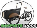 ZWART Soci.bike bakfiets middenmotor NIEUW compact,veilig