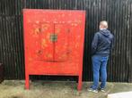 Chinese bruidskast zeer groot chinees kast hand beschilderd