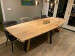 Eettafel Marley Deens ovaal eiken staal op maat, Ophalen of Verzenden, Nieuw, Rechthoekig, Eikenhout