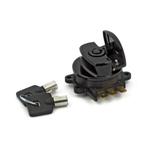 96-UP IGNITION SWITCH, SIDE HINGE TYPE. BLACK Gloss black., Nieuw