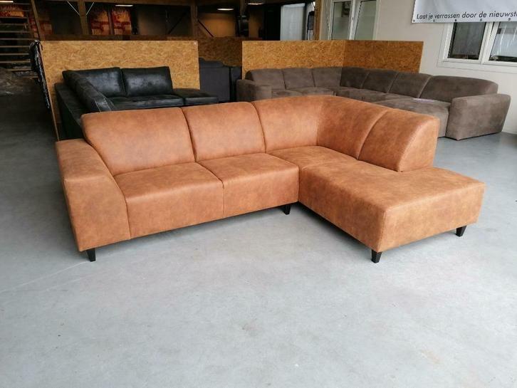 hoekbank Ramona ,stof Preston, 5 kleuren €798,-, Huis en Inrichting, Banken | Complete zithoeken, Nieuw, Hout, Kunststof, Leer