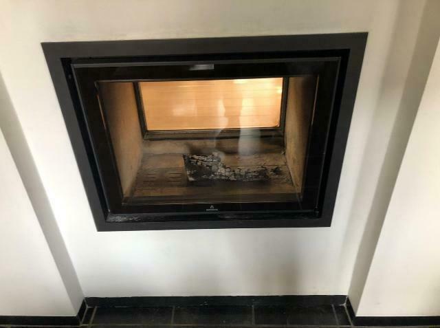 in nieuwstaat BARBAS Energa 70-55 tunnel inbouwhaard, Huis en Inrichting, Kachels, Zo goed als nieuw, Inbouw, Houtkachel, Hout