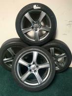 Set 29: velgen + banden Mercedes Benz c klasse 17 inch, 215 mm, 17 inch, Banden en Velgen, Gebruikt