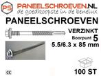 PANEELSCHROEVEN EN DIVERSE BEVESTIGERS OP VOORRAAD., Ophalen of Verzenden, Nieuw, Schroeven