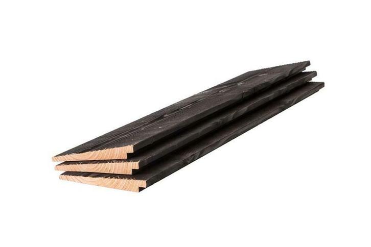 Zweeds Rabat | Zwart & Blank | Potdekselplanken | Tuinhout, Tuin en Terras, Tuinwanddecoratie, Nieuw, Ophalen of Verzenden
