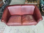 Chesterfield bank klassiek + GRATIS BEZORGD, Ophalen, Gebruikt, Chesterfield, Leer