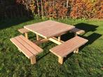 Picknicktafel Vierkant Robuust Douglas, Tuin en Terras, Picknicktafels, Nieuw, Ophalen of Verzenden, Hout, Vierkant