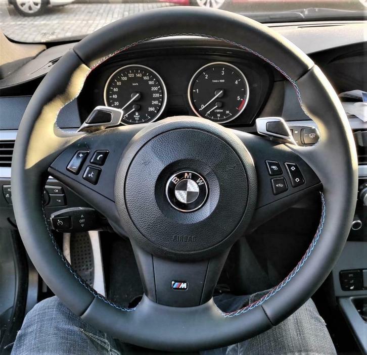 Inruil bmw stuur 5 serie e60 e61 flipper  m5 leer 6 serie, Auto-onderdelen, Besturing, BMW, Nieuw, Ophalen of Verzenden