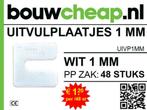 UITVULPLAATJES DIRECT VAN FABRIKANT BOUWCHEAP, Nieuw, 100 tot 250 mm, Ophalen, Schroeven