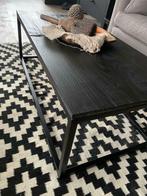 Salontafel met massief houten blad afgewerkt met monocoat, Huis en Inrichting, Tafels | Salontafels, Ophalen of Verzenden, Nieuw
