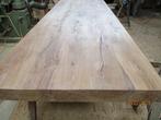 eikentafel, zwaar, massief, 9 cm dik, ook meubels op maat, Nieuw, Eikenhout, 200 cm of meer, 50 tot 100 cm